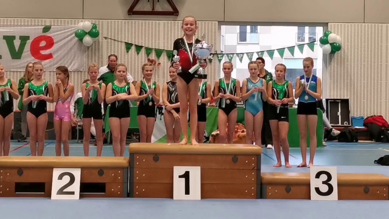 Turnen - Zoë van de Water - onderlinge wedstrijd FC Meppel Gymnastiek 23-11-2019 Pupil 1 N3