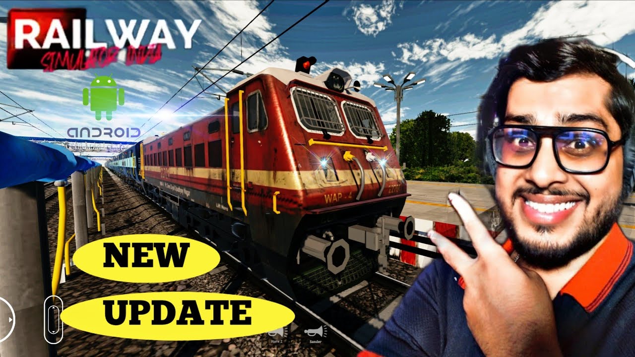 😱Ultra REAL ANDROID TRAIN GAME🔥|| Railway Simulator Indian new Update 