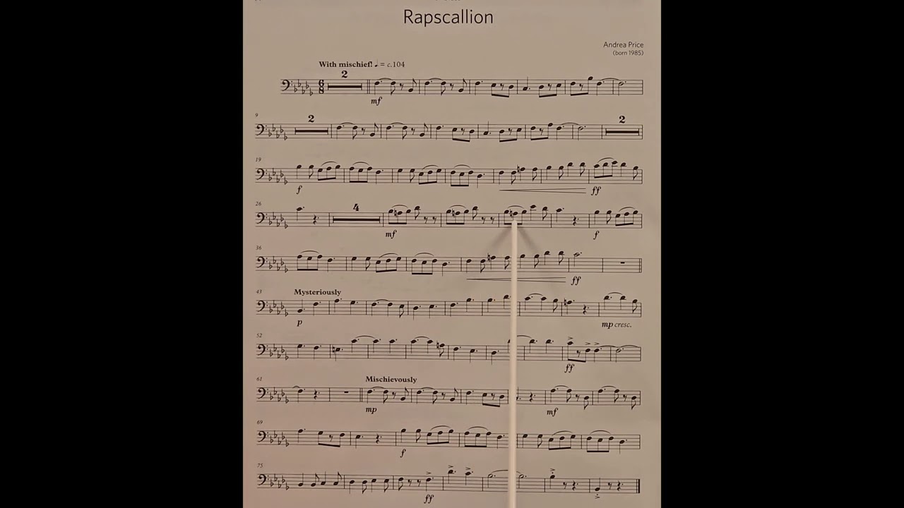 Rapscallion by Andrea Price piano accompaniment at rehearsal speed