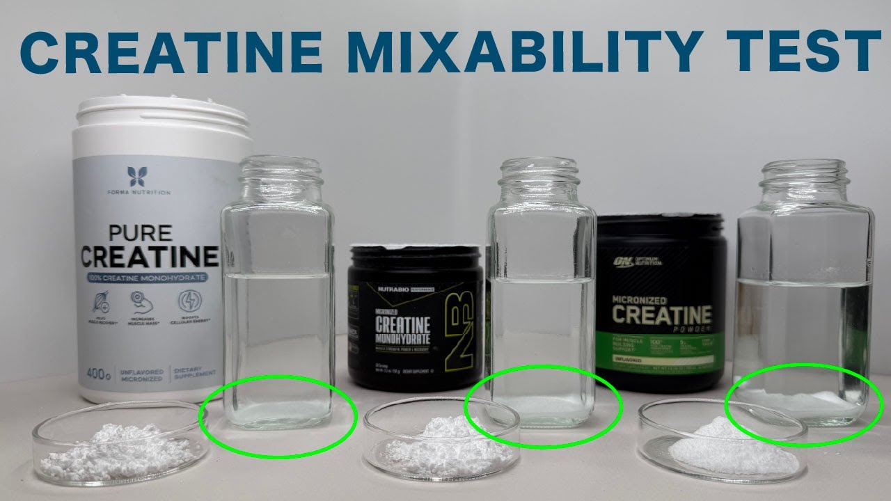 Best Creatine Mixability Test! Optimum vs NutraBio vs Forma Nutrition (Which One Dissolves Best?)