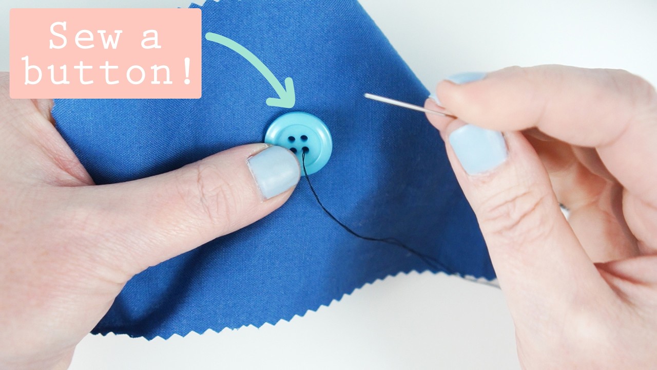 How to Sew on a Button the RIGHT Way!