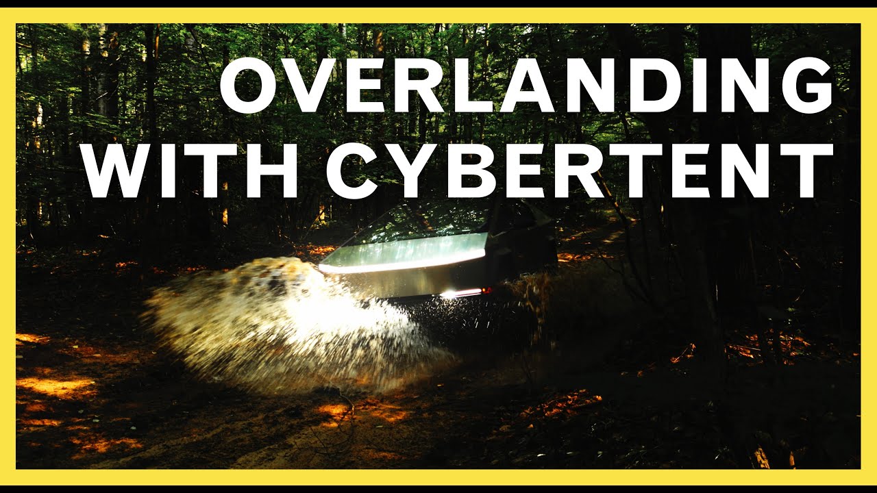 Off-Roading with Cybertruck (and CyberTent!) in Northern Michigan [4K]