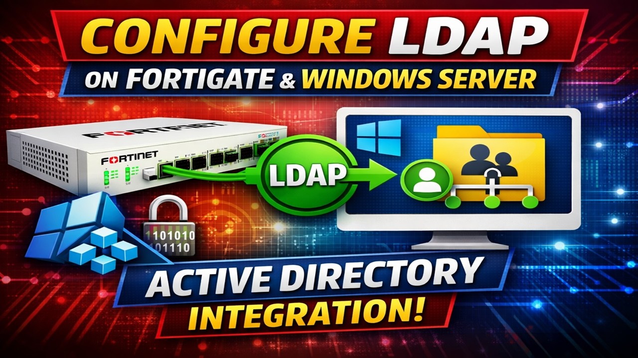 11-  Configure LDAP on FortiGate With Windows Server Active Directory