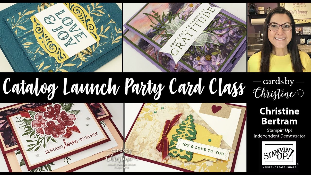 Catalog Launch Fun Folds Card Class with Cards by Christine