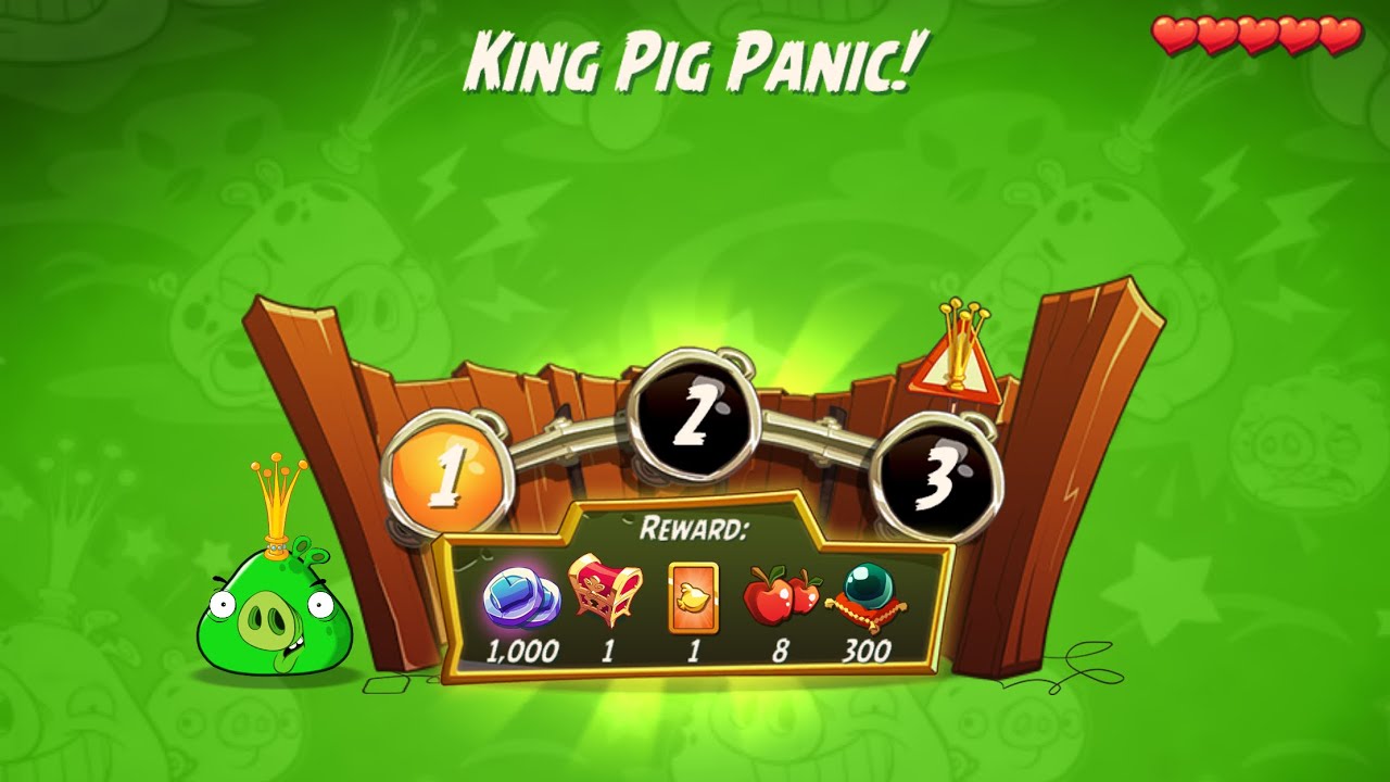 KPP 3-4-5 Rooms - No Red,Blues,Chuck,Hal - King Pig Panic, Angry Birds 2