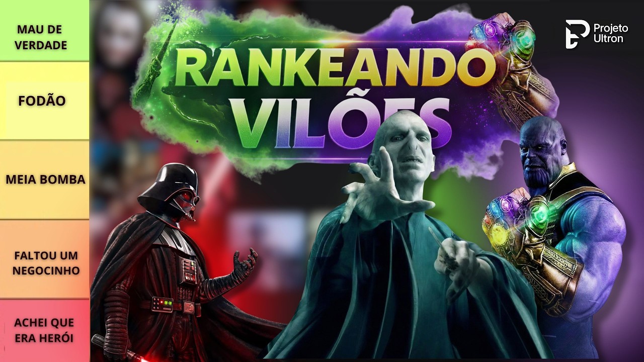 TIER LIST DOS MAIORES E MAIS INSANOS VILÕES DA CULTURA POP