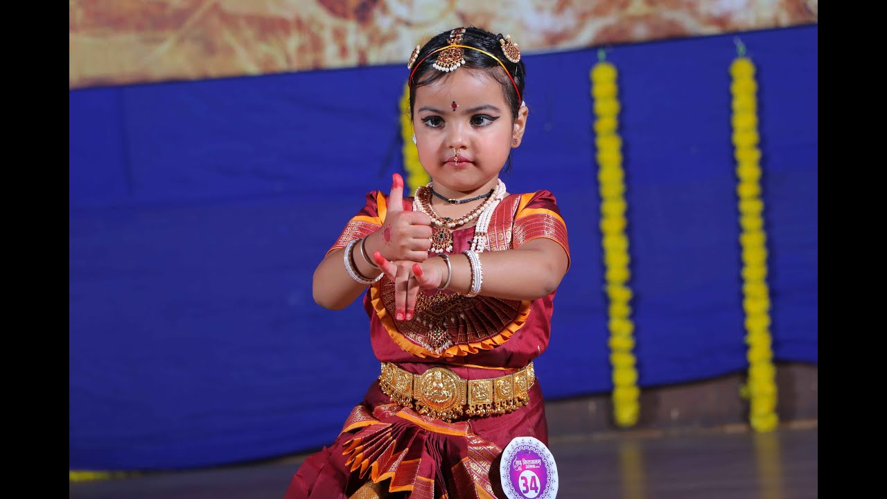 Swasti Tiwari (Age 4)|First Solo Bharatanatyam | Naga Stuti | Kalavriksh Art & Dance Studio