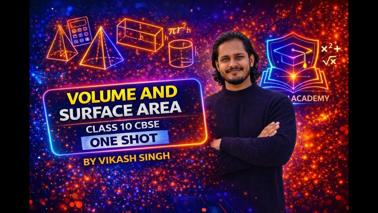 VOLUME AND SURFACE AREA ONE SHOT | CLASS 10 | CBSE | #youtube #education #motivation