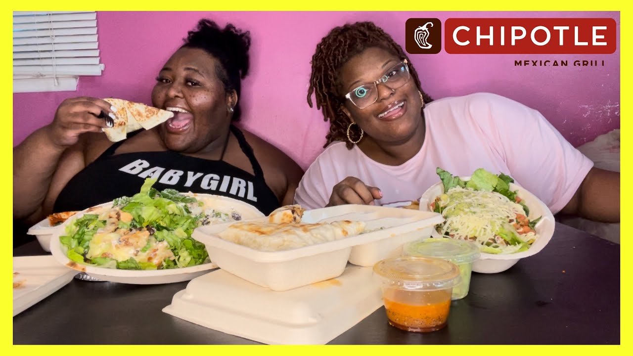 CHIPOTLE QUESADILLA & BOWLS! | mukbang | Delexis