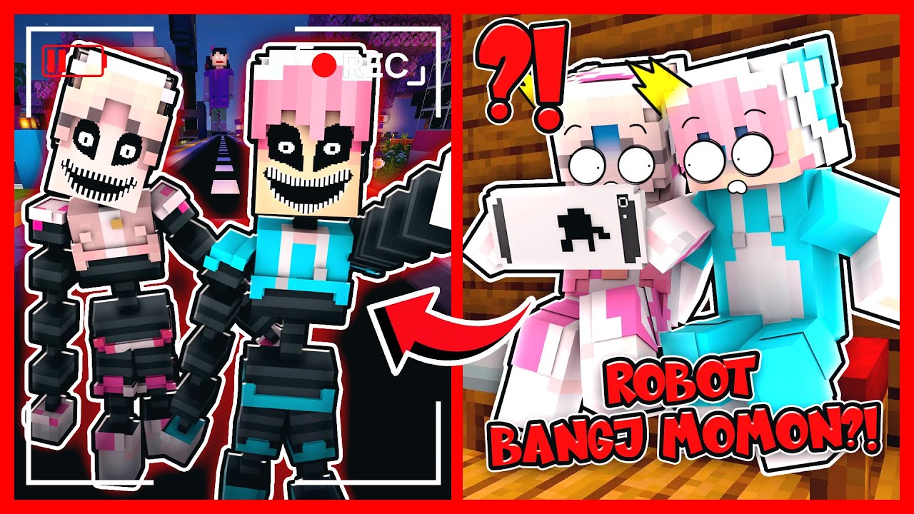 ATUN & MOMON MELIHAT PENAMPAKAN ROBOT ATUN & MOMON DI CCTV !! Feat @MOMON  Minecraft