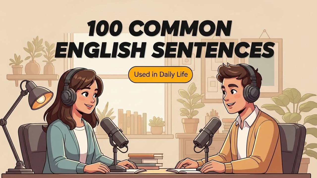 100 Daily English Sentences to Speak Naturally | Easy Conversation Practice for Beginners!