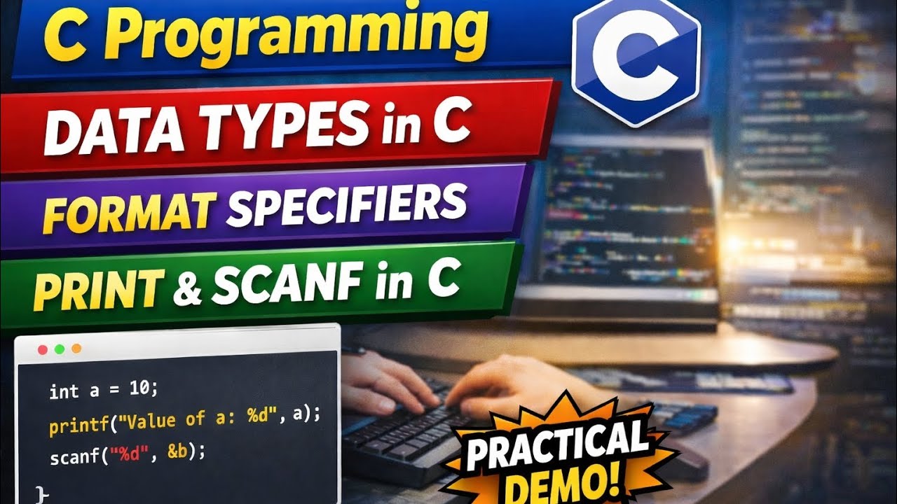 Data Types in C Programming (With Practical) | Format Specifier | printf & scanf#like#share#subscrib