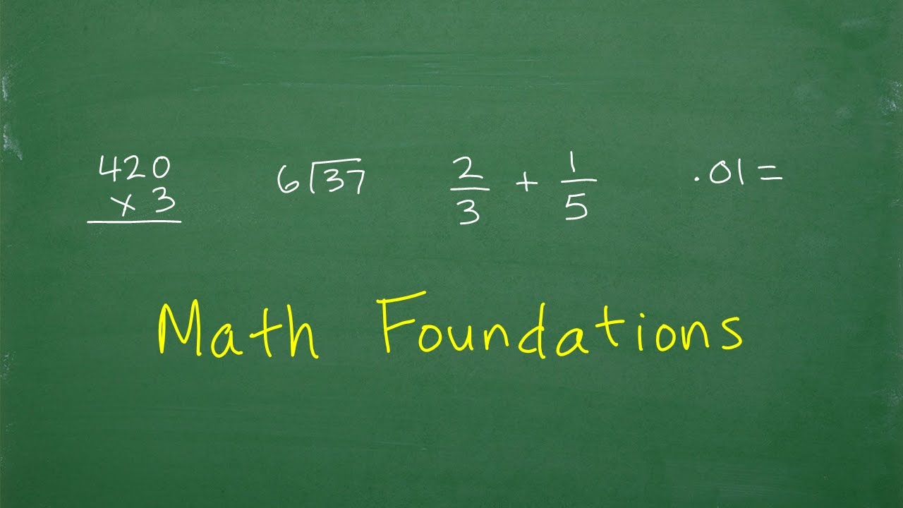 Math Foundations &ndash; Basic Math Skills every Adult should know