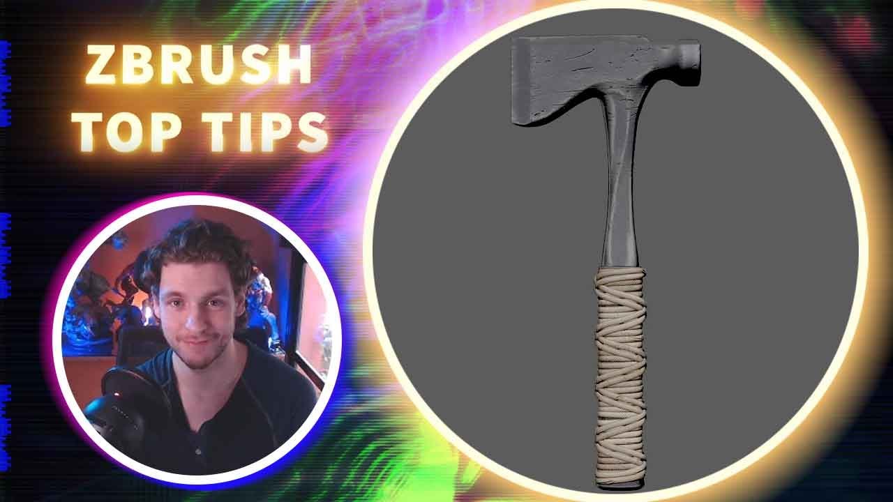 Быстрый способ создания верёвки в ZBrush — Лучшие советы по ZBrush — Дэниел Бел