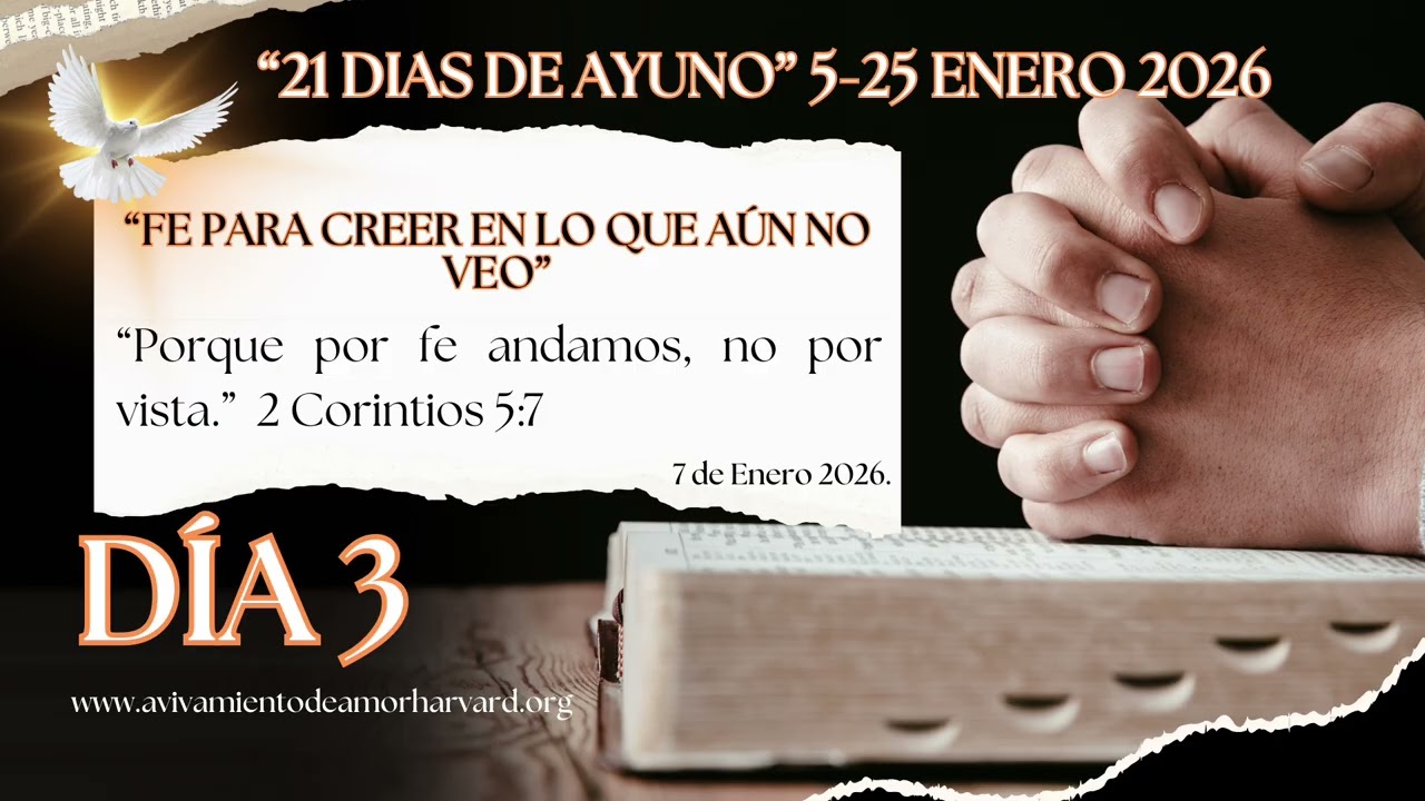 Devocional día 3 “Fe para creer en lo que aún no veo” Pastora Alejandra Medrano