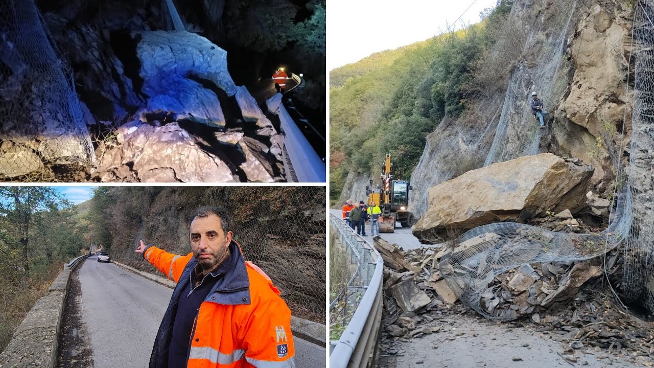 Molini di Triora, il punto sul luogo della frana con il vicesindaco Marvaldi