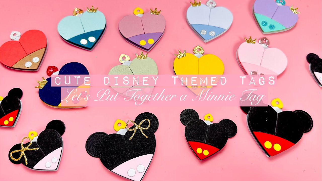 Craft With Me + Project Share | Let’s Put Together a QUICK Minnie Heart Tag | Feat. Scrap Diva!