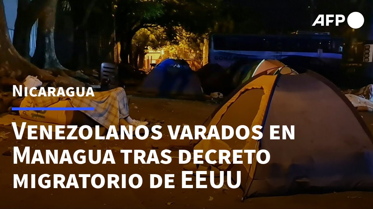 Venezolanos ocupan calles de Managua en su camino a Estados Unidos | AFP