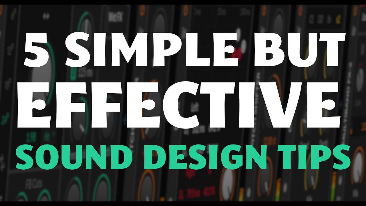 5 simple sound design ideas in Bitwig