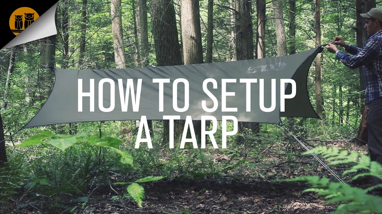 How to Setup A Tarp with a Ridgeline