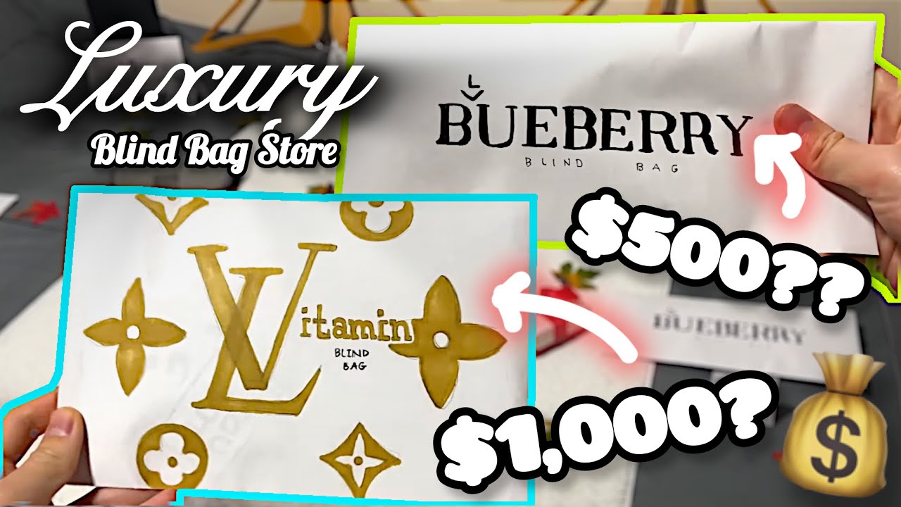 visiting the LUXURY BLIND BAG STORE! (skit)