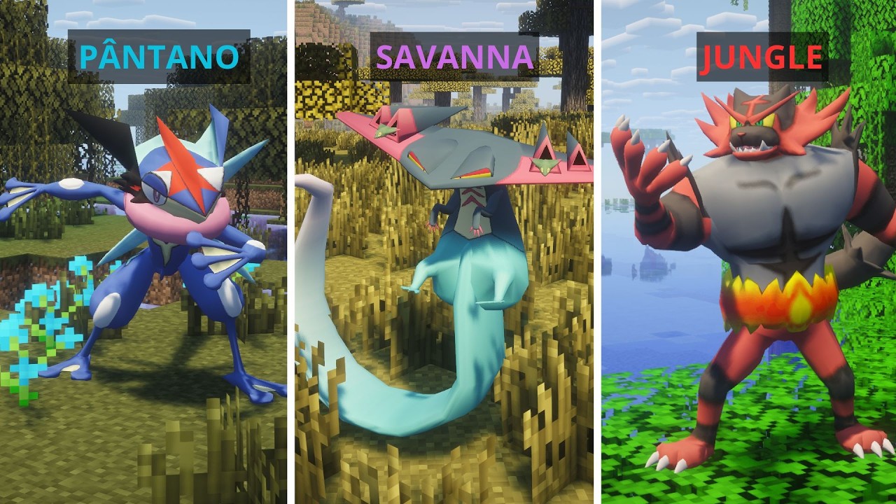Melhores POKÉMONS de Cada BIOMA no Pixelmon REVELADOS!