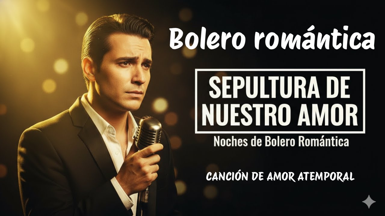 SEPULTURA DE NUESTRO AMOR, Bolero Romántico para Hombres, Canción de Desamor
