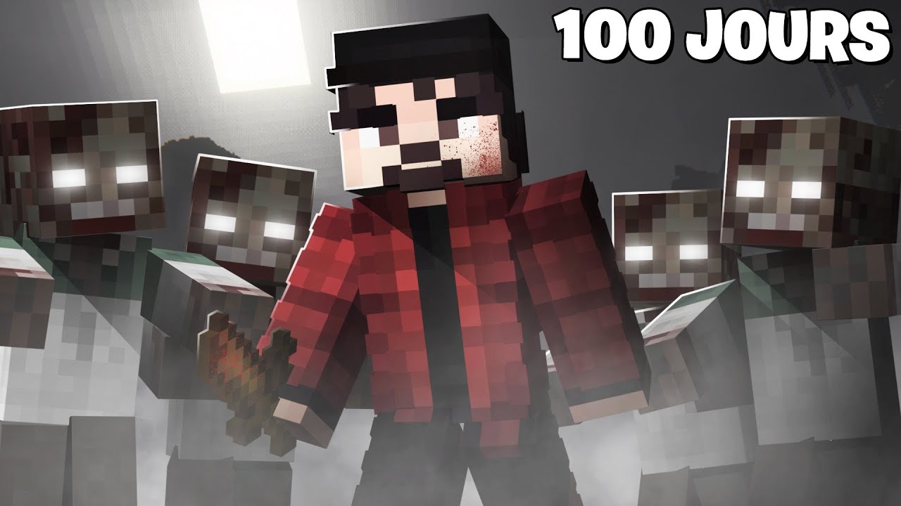 J'ai Survécu 100 JOURS dans une Apocalypse Zombie en Hardcore sur Minecraft !