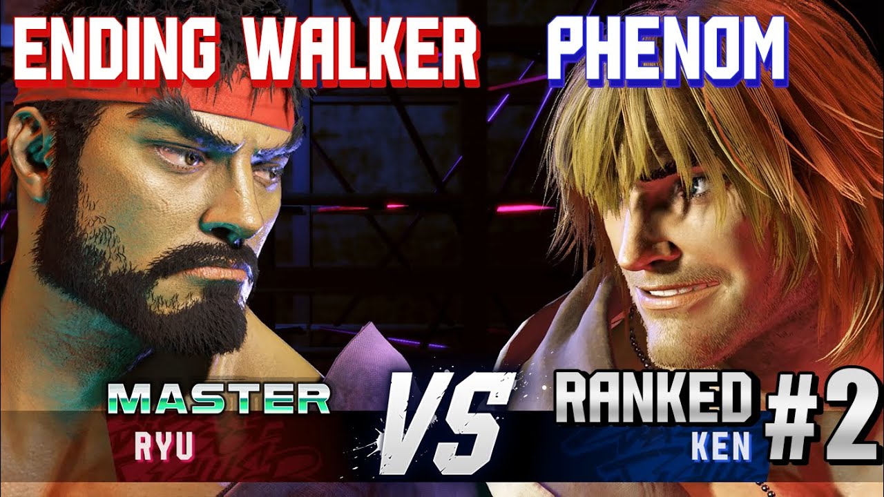 SF6 ▰ ENDING WALKER (Ryu) vs PHENOM (#2 Ranked Ken) ▰ High Level Gameplay