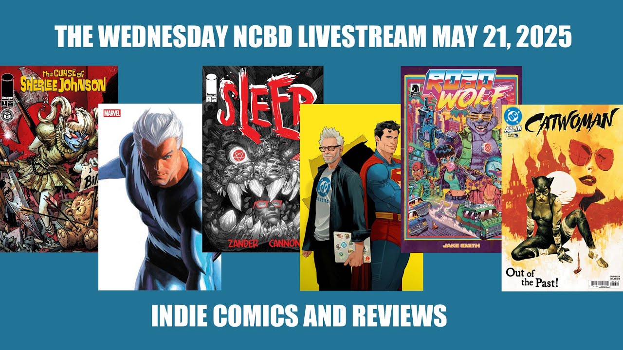 New Comic Book Day Livestream May 21, 2025 | Indie Comics And Reviews