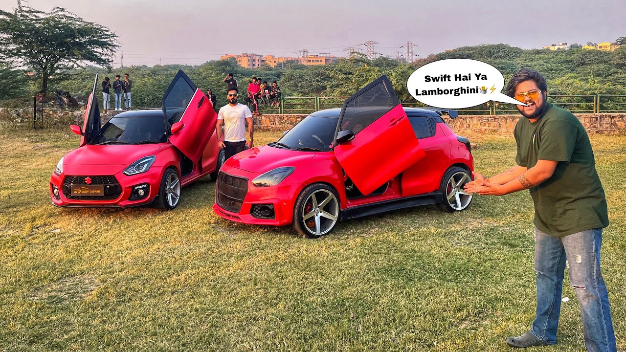ओह तेरी ! कभी देखी है एसी MARUTI SWIFT With LAMBO DOORS😳⚡️