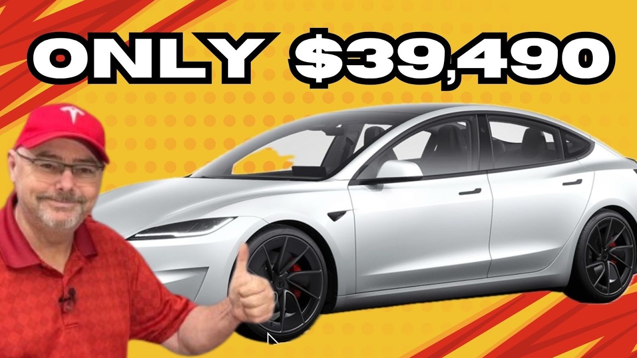 Tesla Model 3 за 39 000 долларов наконец-то здесь! Самая низкая цена за всю историю в Канаде.