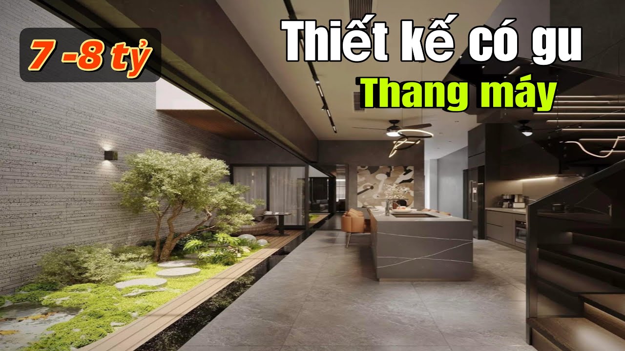Chao Ôi ! Nhà Dài 20m có Thang Máy Sân Vườn Rộng - Cuối năm cần tiền nên bán rẻ | Thiết Kế Có Gu