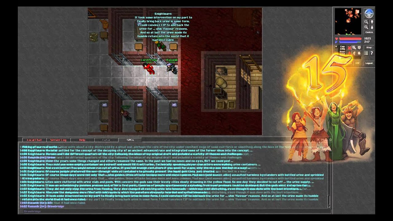 [Tibia 15 Years] Chatting with Knightmare