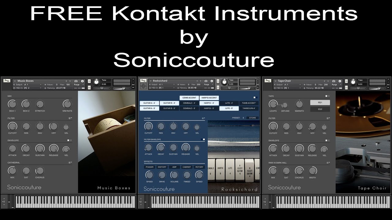 FREE Kontakt Instruments by Soniccouture