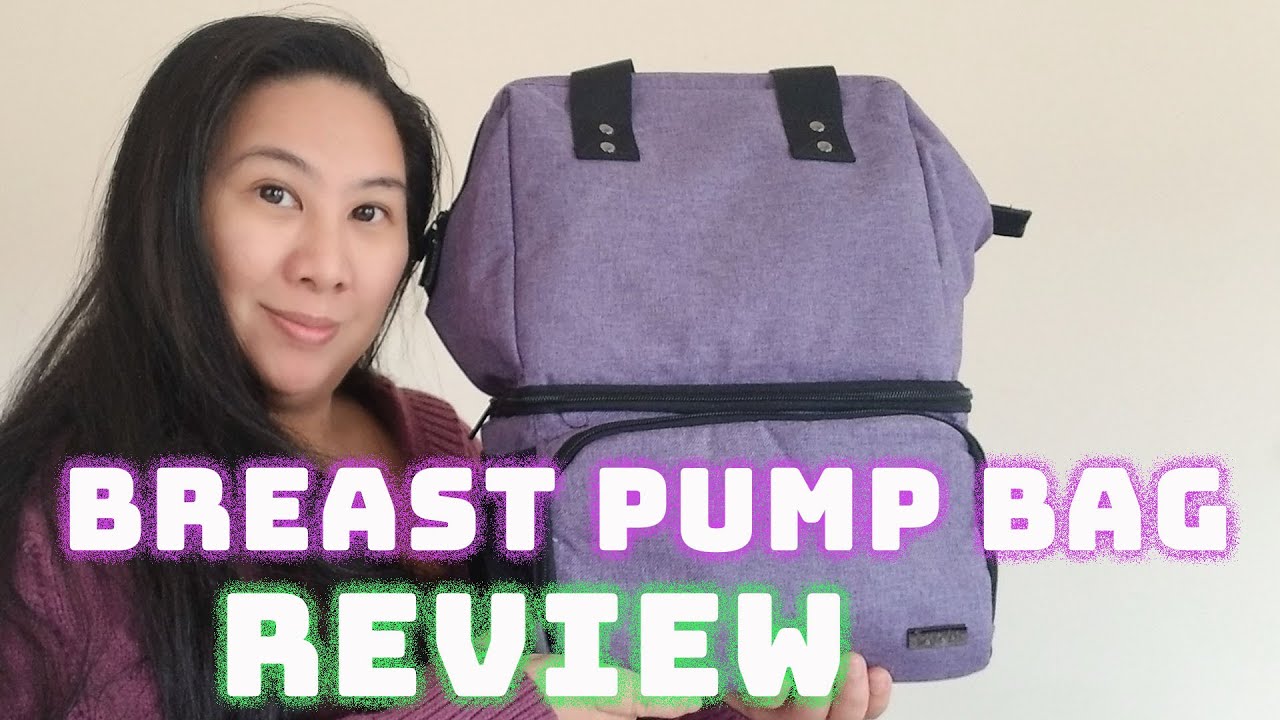 Luxja Breast Pump Bag with 2 Compartments for Breast Pump and Cooler Bag!