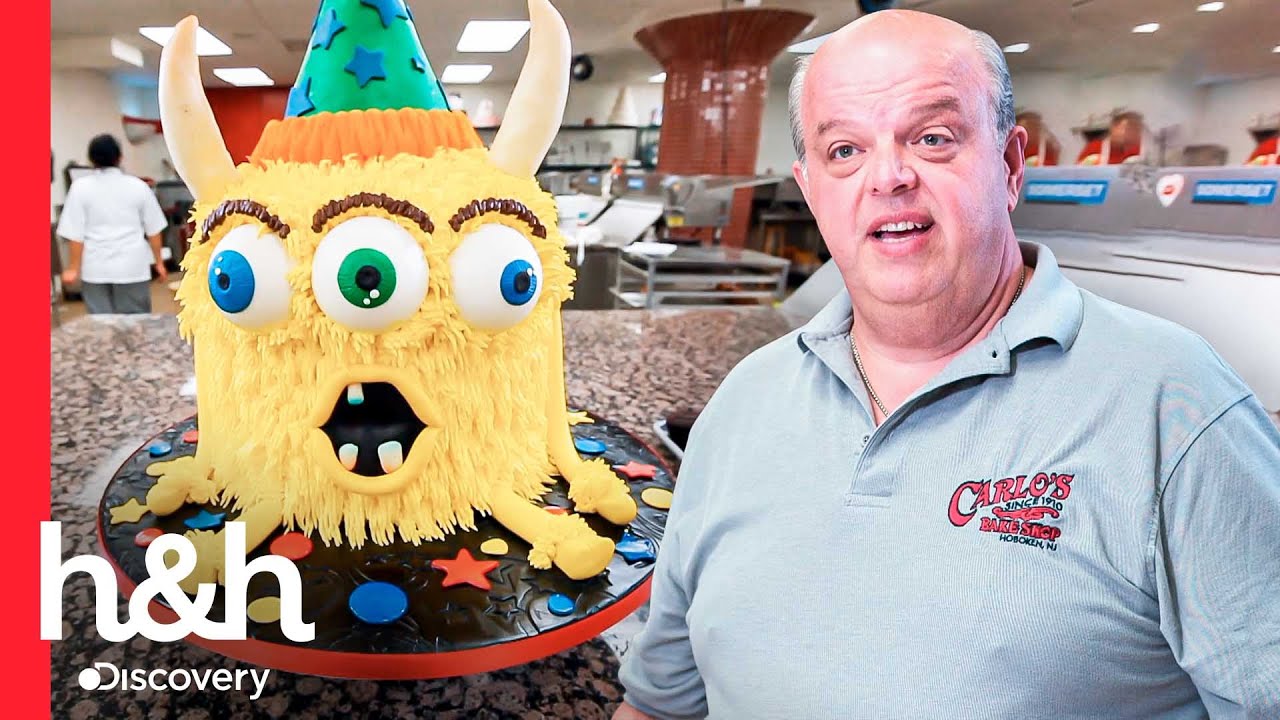 Mauro crea un simpático pastel de monstruo amarillo para los niños | Cake Boss | Discovery H&H