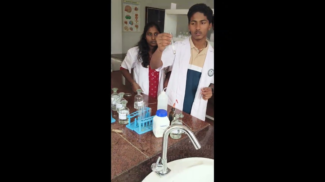 Qualitative antalysis of inorganic salts - Strontium chloride 