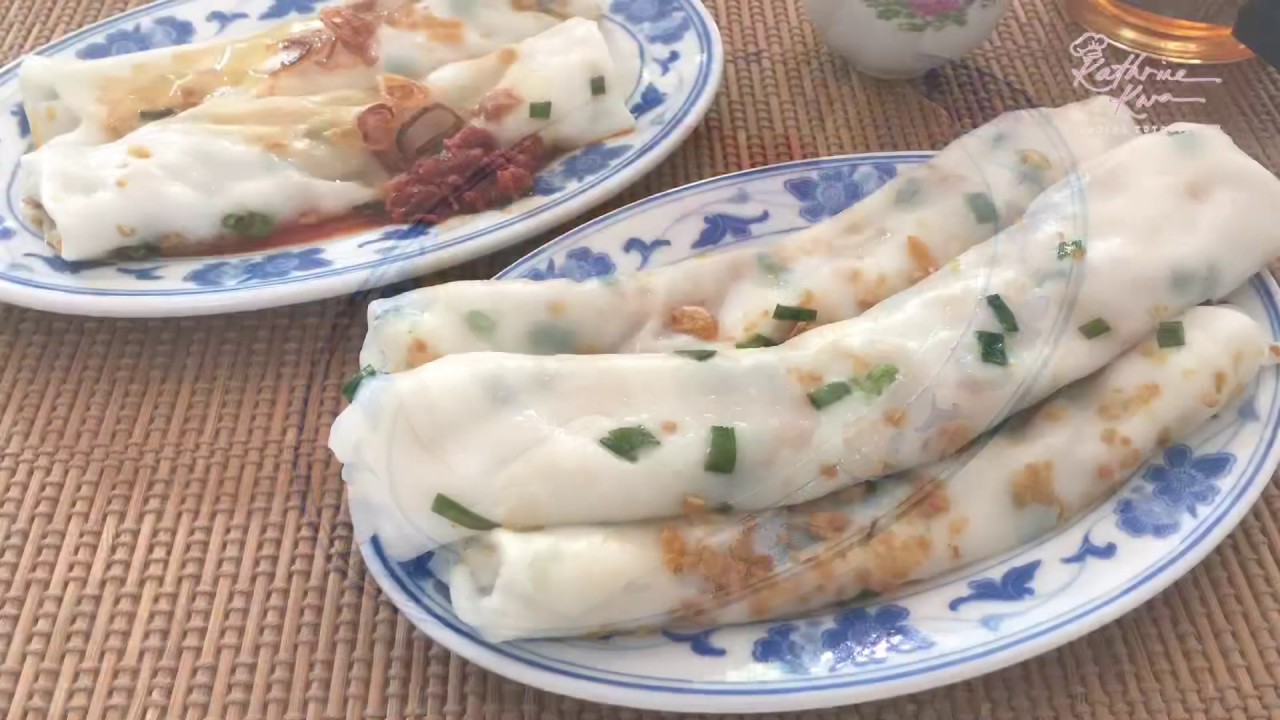 Chee Cheong Fun / Rice Noodle Roll With Dried Shrimps  虾米肠粉