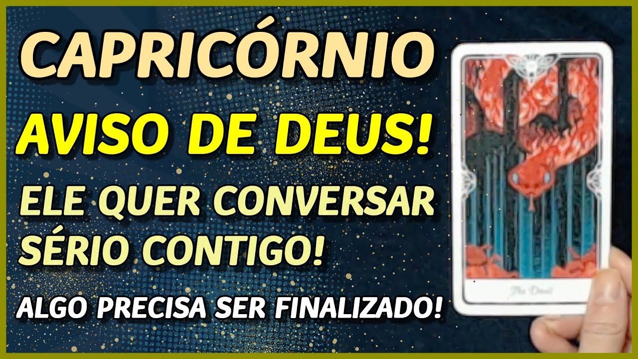 CAPRICÓRNIO ♑️ // AVISO DE DEUS! 🙏⚖️- ALGO PRECISA SER RESOLVIDO NA SUA VIDA! 🙏