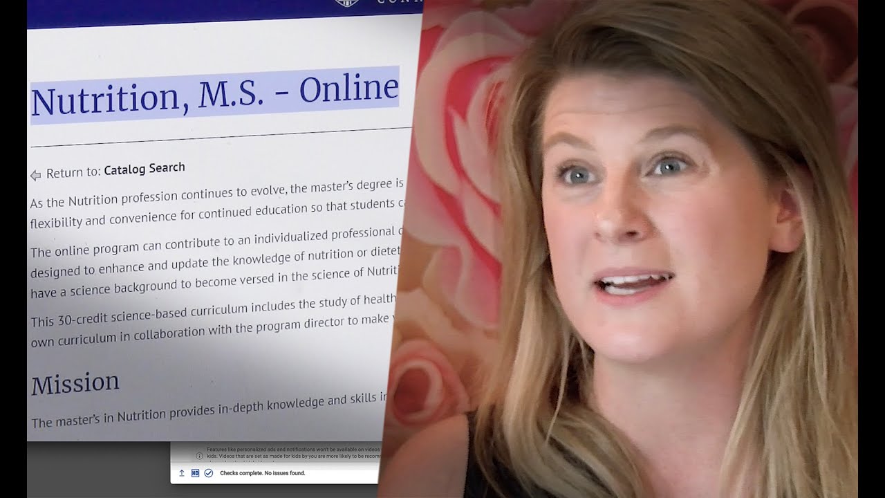 Nutrition M.S. online at the University of Saint Joseph