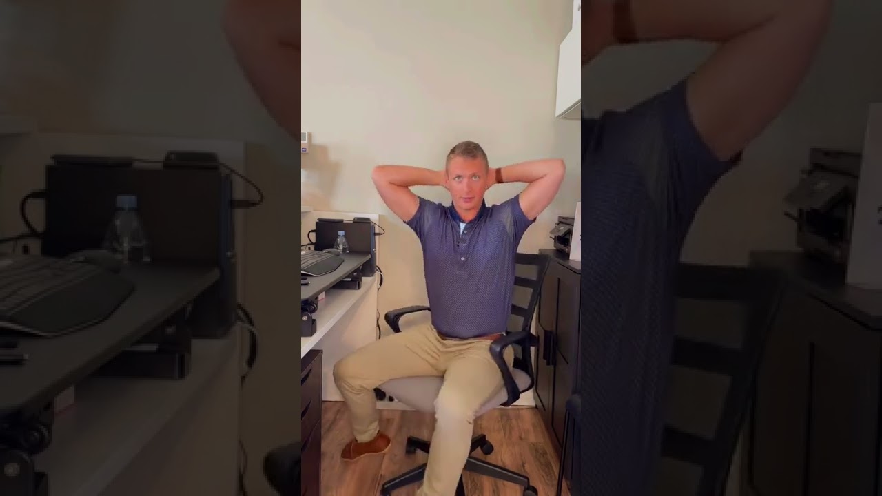 Desk posture exercise (Thoracic Extension)