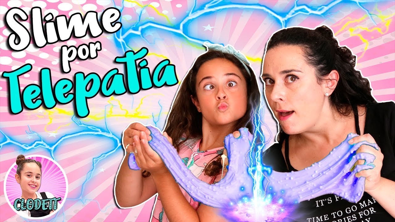 SLIME por TELEPATÍA con mi MADRE!! 🤯 CLODETT vs MAMI!! 👩🏻👧🏻 TWIN TELEPATHY SLIME challenge!!