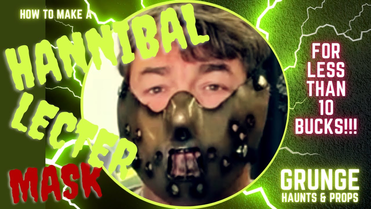 How to Make a Hannibal Lecter Mask, For Less than 10 Bucks!! #anthonyhopkins #diyhalloween