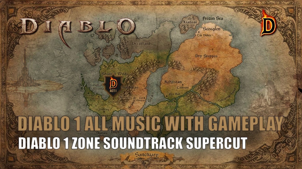 Diablo 1 Soundtrack Act and Zone music OST Supercut