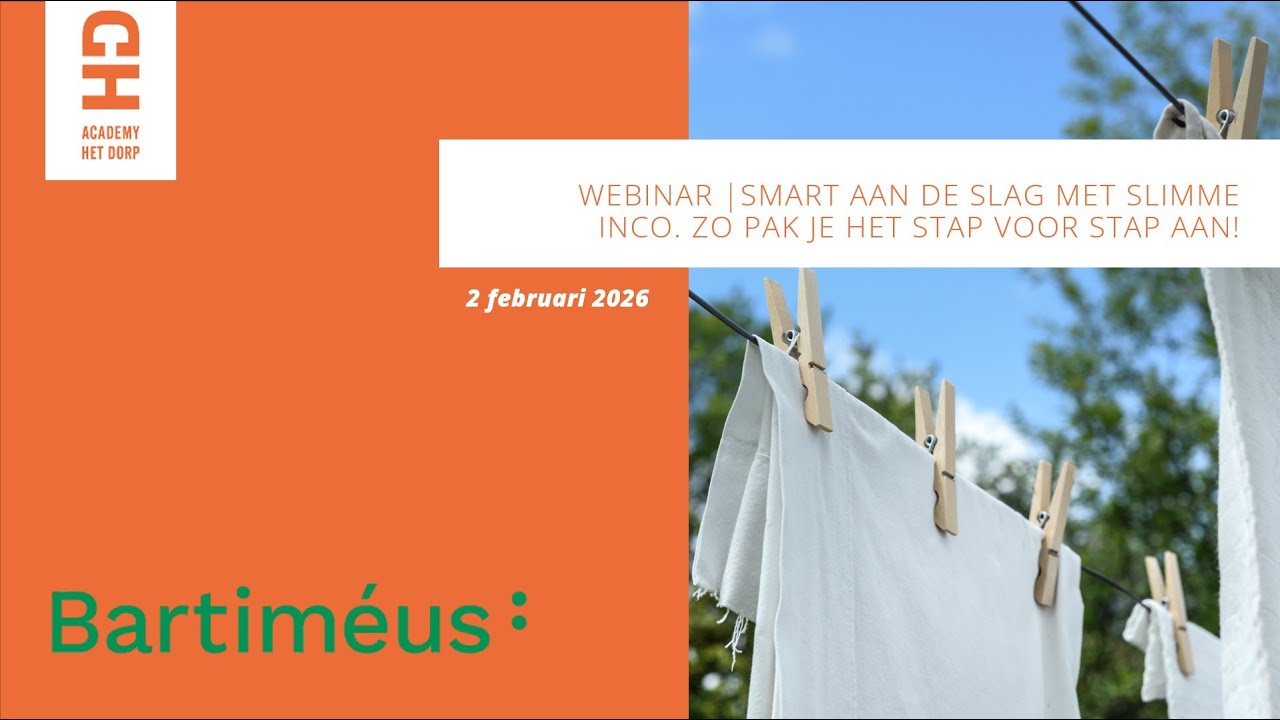 Webinar | SMART aan de slag met slimme inco's? Zo pak je het stap voor stap aan! | 02-02-26