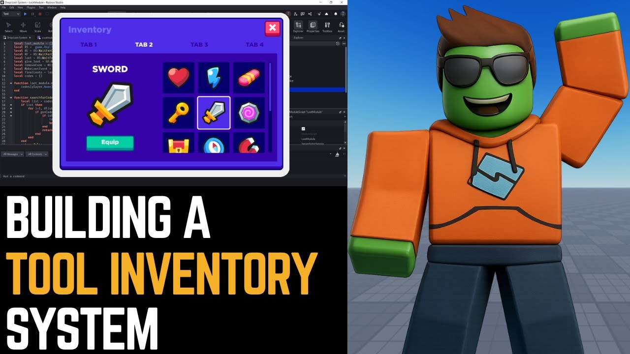 Build a Complete Tool Inventory System in Roblox Studio