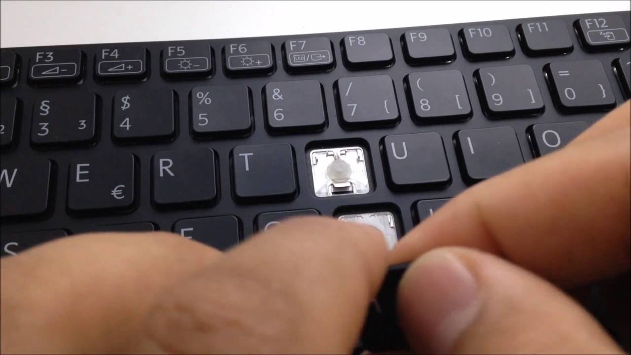 Ремонт клавиатуры ноутбука Установка одной клавиши Сборка Sony Vaio SVE-1511
