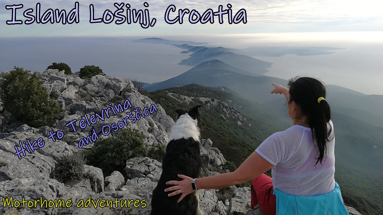 Island Lošinj | Croatia | Wild Camping | Motorhome | Hike to Televrina with Border Collie Dog