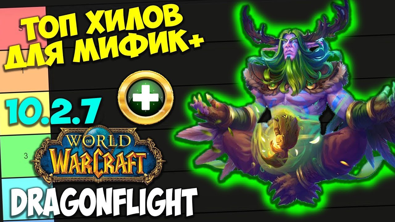 ТОП ХИЛОВ ДЛЯ МИФИК+ WoW 10.2.7 Dragonflight. Лучшие Лекари, Имба Хилы, Топ ХПС.